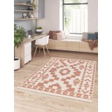 Covor Premium Belgian Model Monaco 23514-250, Marime 123 x 170 cm, Roz, Antialergic, Polipropilena, Living, Dormitor, Sufragerie, Birou