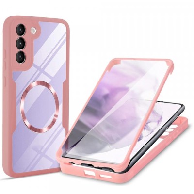 Husa MagSafe pentru Samsung Galaxy S23 S911, Techsuit, ColorVerse 360, Roz foto