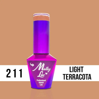 MOLLY LAC UV/LED Obsession - Light Terracota 211, 10ml foto