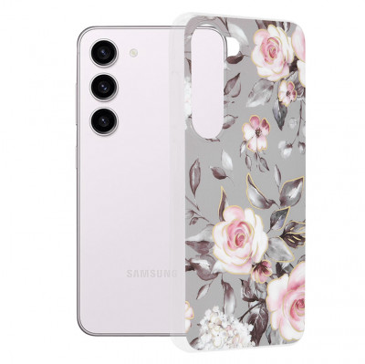 Husa pentru Samsung Galaxy S23, Techsuit Marble Series, Bloom of Ruth Gray foto