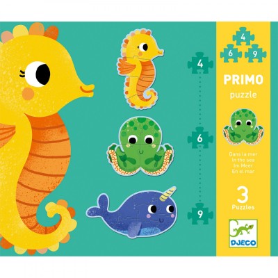 Set Puzzle-uri evolutive Djeco, Ocean foto