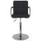 Scaun de bar, negru, material textil - 3