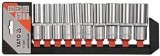 Steckschl&uuml;ssel Set, 1/2 Zoll, 10-tlg, 10-24mm, Cr-V
