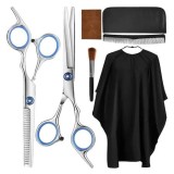 Cumpara ieftin Set profesional de tuns, 7 piese, accesorii incluse, 2 foarfece din otel, pelerina de coafor