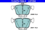 ATE 13.0470-7294.2 ATE Ceramic set placute frana,frana disc