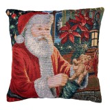 Cumpara ieftin Fata perna textil Mos Craciun 44x44 cm