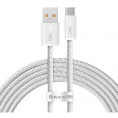 Cablu USB la USB-C Baseus Dynamic Series, 100W, 2m, alb