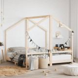 Cadru de pat pentru copii, 2x(80x160) cm, lemn masiv de pin GartenMobel Dekor, vidaXL