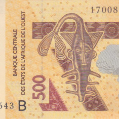 Bancnota Statele Africii de Vest 500 Franci 2017 - P219B UNC ( Benin )