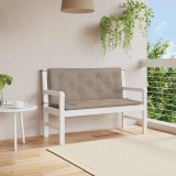vidaXL Pernă bancă grădină, gri taupe 120x(50+50)x7cm material oxford