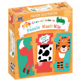 Creeaza animale. Puzzle Maxi - Mix - Nastja Holtfreter, Didactica Publishing House