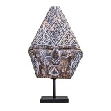 Masca tribala sculptata din lemn Primitive Timor, L