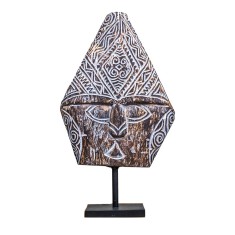 Masca tribala sculptata din lemn Primitive Timor, L