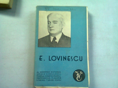 E. Lovinescu. Volum omagial foto
