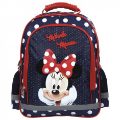 Ghiozdan ergonomic Minnie Mouse cu 3 compartimente 38 cm foto