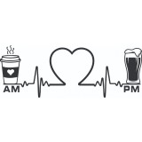 Sticker decorativ, Cafea, Negru, 85 cm, 7305ST