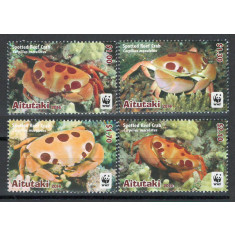 Aitutaki 2014 Mi 923/26 - WWF: crabi