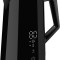 Cana electrica fierbator ECG RK 1893 Digitouch Black, 2200 W, 1,7 litri, pereti dubli, control tactil, negru
