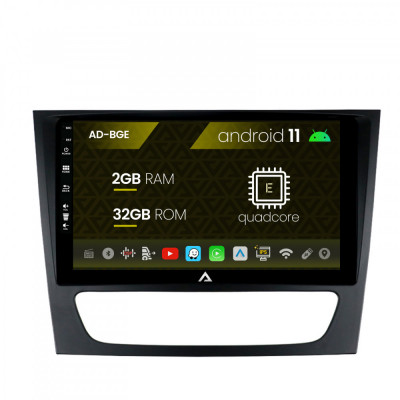 Navigatie Mercedes Benz W211 CLS, Android 11, E-Quadcore 2GB RAM + 32GB ROM, 9 Inch - AD-BGE9002+AD-BGRKIT415 foto