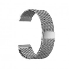 Bratara metalica Milano pentru Fitbit Blaze cu inchidere magnetica-Mărime L-Culoare Argint