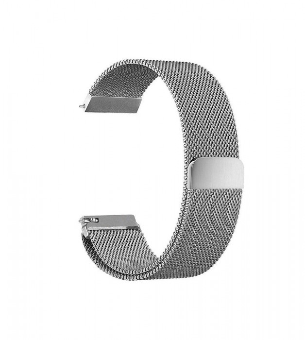 Bratara metalica Milano pentru Fitbit Blaze cu inchidere magnetica-Mărime L-Culoare Argint