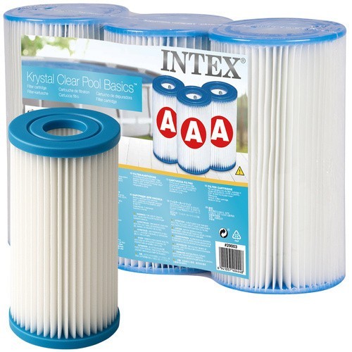 Set 3 filtre pompa piscina, tip A, 5.678 l/h, multiple utilizari, 20,1x10,8x10,8 cm
