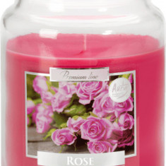 Lumanare parfumata bispol borcan premium line - rose