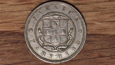 Jamaica - moneda de colectie ultra rara - 1 farthing 1893 - Victoria - tiraj 96k foto