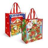 Punga decorativa pentru cadouri &ndash; 35 x 39 x 18 cm &ndash; 2 modele &ndash; material textil netesut Best CarHome