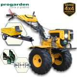 ProGARDEN Pachet Campo 873 Alpine motocultor 7CP + Remorca RM500T + 5L Ulei