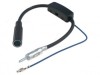 Amplificator Semnal Radio Auto 12V FM 12dB, AM 20dB, Antena, Cablu 0.3m, Mufa DIN