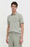 Abercrombie &amp; Fitch tricou polo barbati, culoarea verde, neted