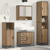 Cumpara ieftin Set de mobilier pentru baie 3 buc. Stejar Artizanal