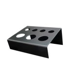 Suport Capace Cerneala Tatuaj, Metal/Plastic, 8 Locuri, Negru, Universal