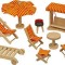 Mobilier pentru casute papusi - gradina