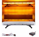 Rampa Girofar Auto 97.5cm COB Galbena 12V/24V 16 Moduri LED, Vizibilitate 360 grade, Camion, Tractor, Asistenta Rutiera