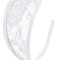 Bikini fara Bretele, Dantela Florala Transparenta, Alb, S-L