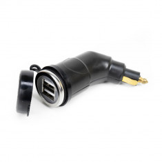 Aproape nou: Alimentator 12V-5V Midland MP-2USB cu 2 prize USB pentru motociclete c foto