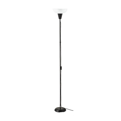 Lampadar living, 13 W, inaltime 180 cm, abajur 24 cm, baza ciment foto