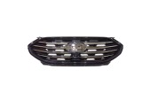 Grila radiator Ford Edge, 05.2019-, montare fata, 5 mulaje cromate, cu rama neagra; cu gaura pentru camera, cadru vopsit, RapidAuto