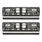 SUPORT NUMAR INMATRICULARE MEGA DRIVE RIGLETA TIP 2 SET 2 BUC 45179