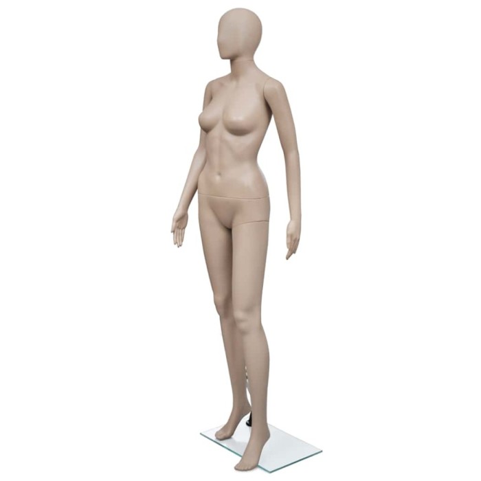 vidaXL Manechin femei, cap rotund 30026