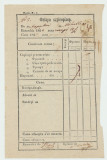 Moldova 1862 document postal Factura Scrisorilor stampila rara Michaleni