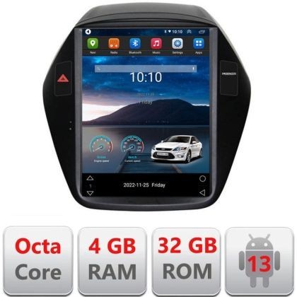 Navigatie tip Tesla HHyundai IX35 2010-2015 radio gps internet 8Core 4G carplay android auto 4+32 kit-tesla-361+EDT-E42 CarStore Technology
