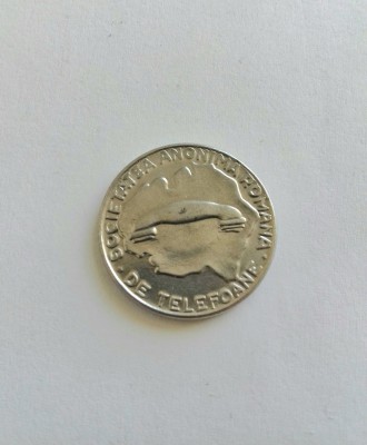 Jeton telefonic- Societatea Anonima Romana foto