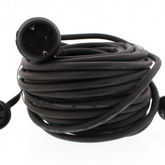 Cablu prelungitor 20m 1.5mm negru IP44, Well