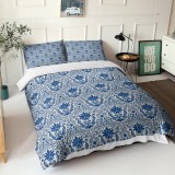 Lenjerie De Pat Dublu Premium, Bumbac 100%, 4 piese