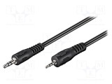Cablu audio Goobay Jack 2,5mm - Jack 3,5mm, 2m, negru