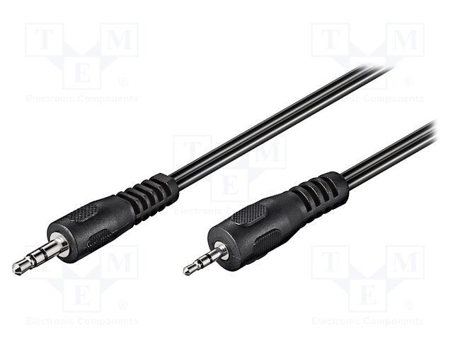 Cablu audio Goobay Jack 2,5mm - Jack 3,5mm, 2m, negru