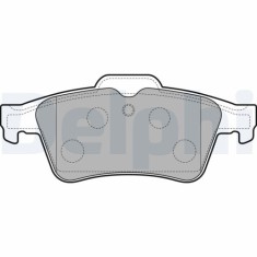 Set placute frana spate DELPHI, Peugeot 508, 2010-2018, spate; spate; puntea spate; puntea spate; Sistem de franare : TEVES foto